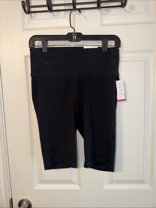 Livi Active Pants - Lane bryant LIVI Black High-Waist Biker Shorts